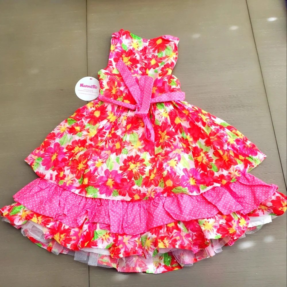 NWT beautiful girls floral Dress, size 6x